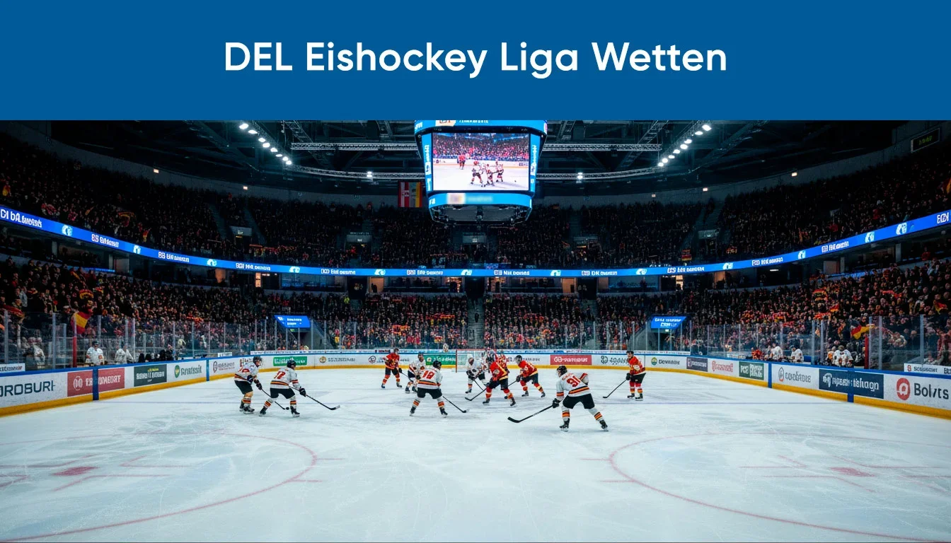 Deutsche Eishockey Liga DEL Spielszene in einer deutschen Arena