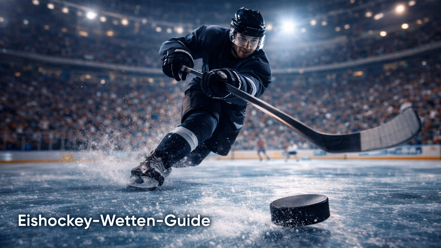 Eishockey-Spieler auf dem Eis bei einem NHL-Spiel